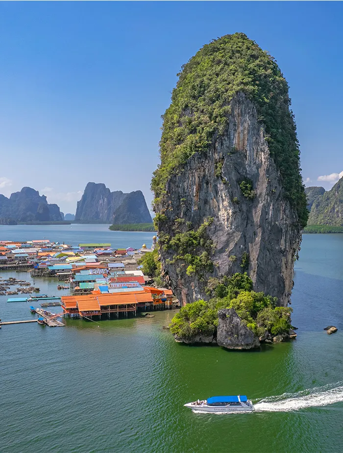 Private Power Catamaran Phi Phi + Krabi + James Bond One Day Trip